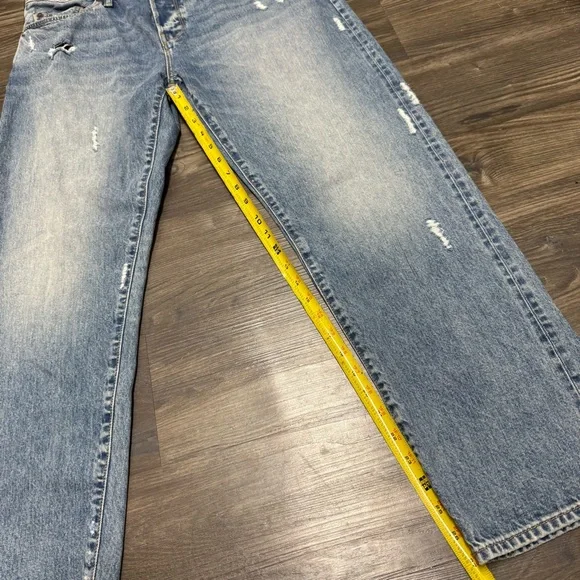 Todd Snyder Selvedge Straight Fit Distressed Blue Jeans Denim Men’s 34 X 20